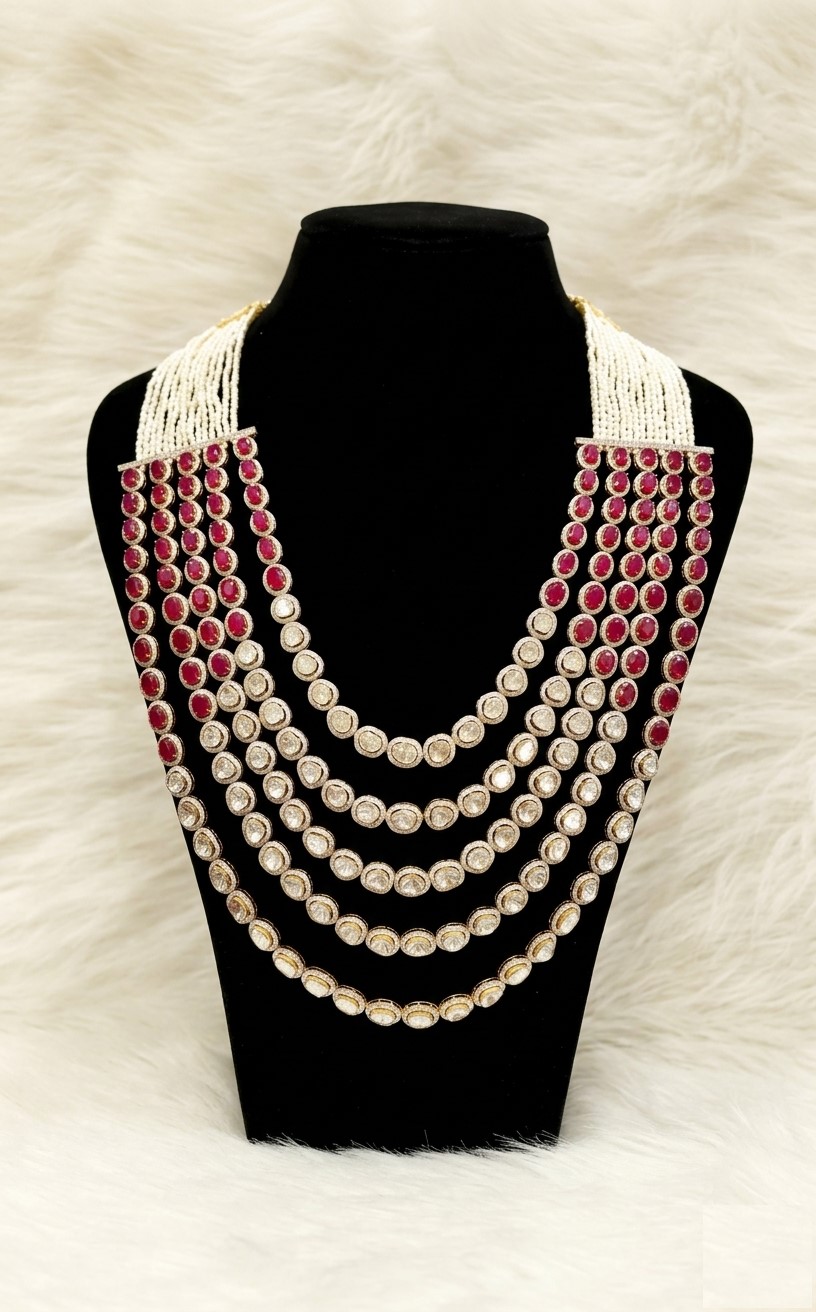 Traditional polki jewellery, finished in-house