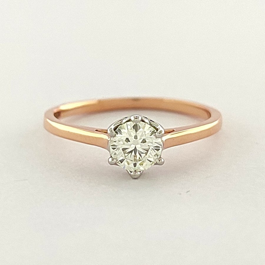 A brilliant-cut diamond solitaire